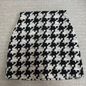 H&M Houndstooth A line skirt